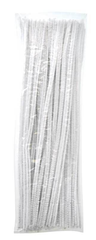 Fil chenille - 100 pcs., blanc