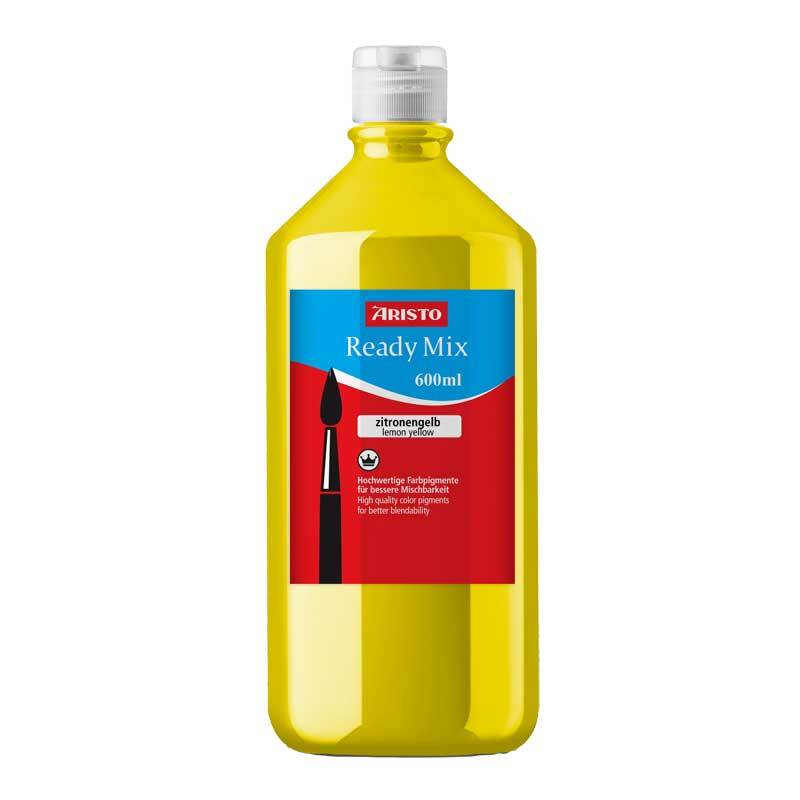 Peinture gouache Aristo Ready Mix - 600 ml, jaune