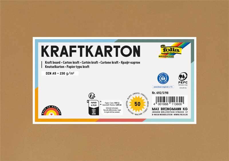 Carton Kraft - A5, 50 feuilles