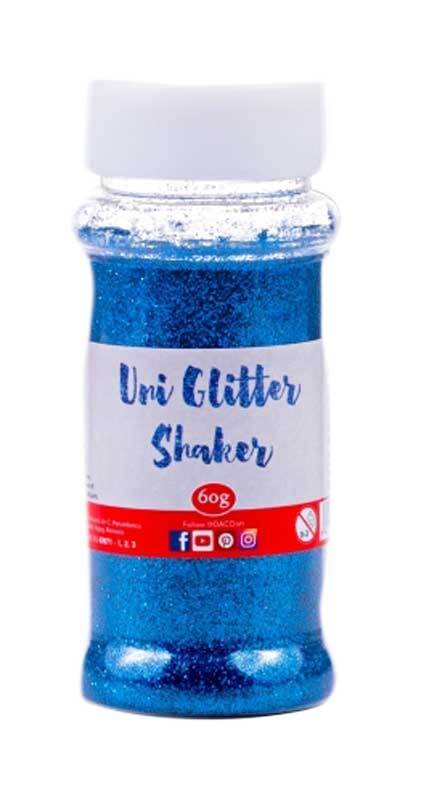 Glitterpoeder blauw, 60 g