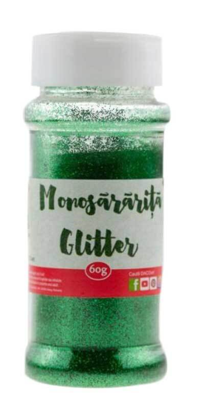 Glitterpoeder groen, 60 g