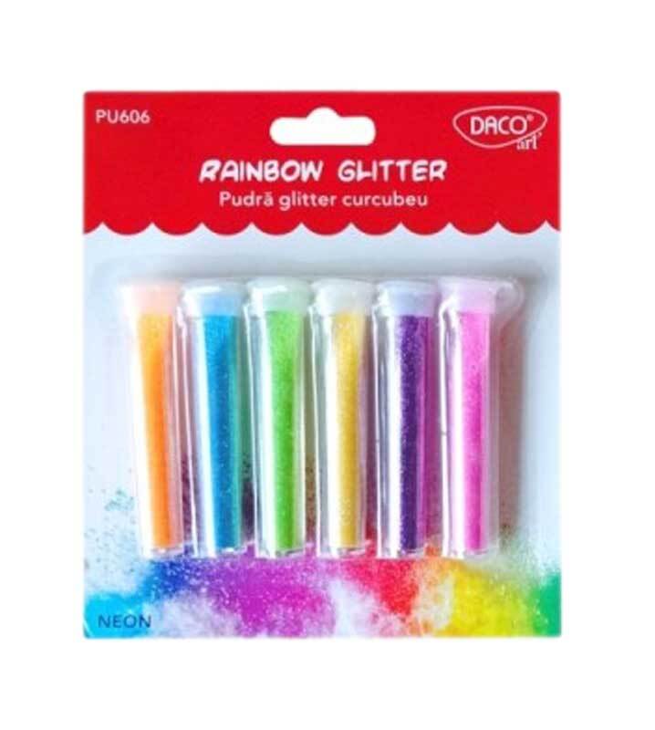 Set glitterpoeder - regenboog