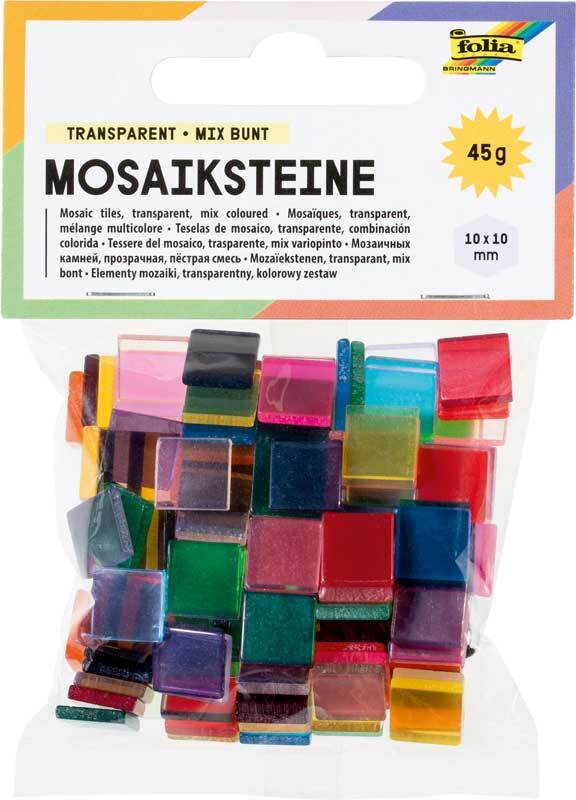 Set de tesselles 45 g - transparent, 10 x 10