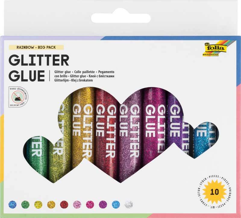 Glitter Glue 10 stuks/pak