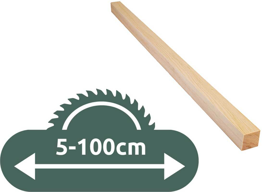 Alpenden plank - zaagservice, 4,2 x 4,2 cm