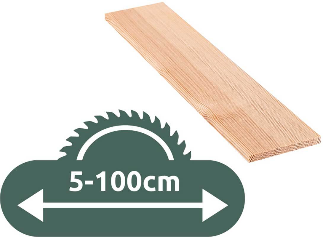 Planche en pin - sur mesure, 1 x 10 cm