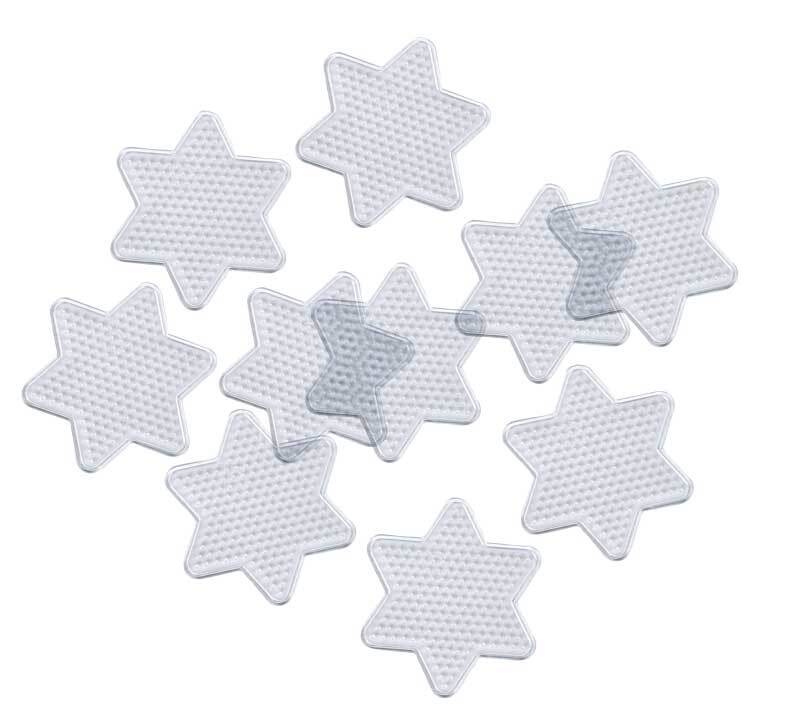 Set de plaques à picots - étoile, Ø 10 cm