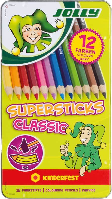 Kleurpotloden Jolly Supersticks - 12 kleuren