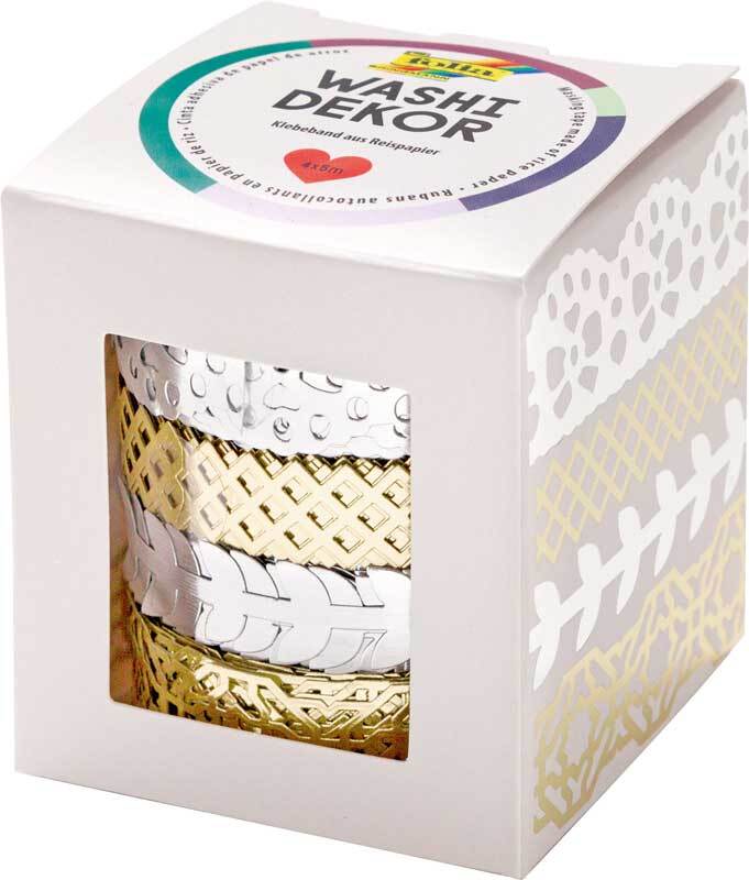 Washi Tape set hotfoil, zilver/goud