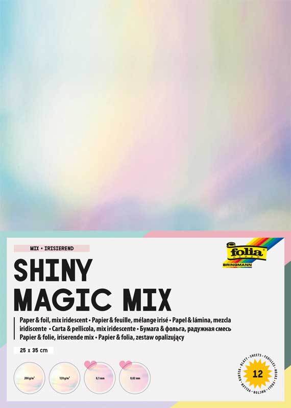 Shiny Mix - 25 x 35 cm, 12 vellen