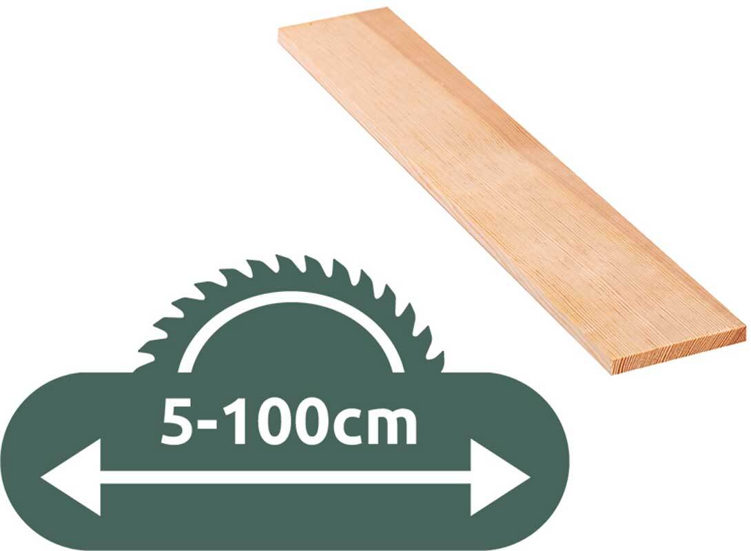 Grenen plank - zaagservice, 1 x 8 cm