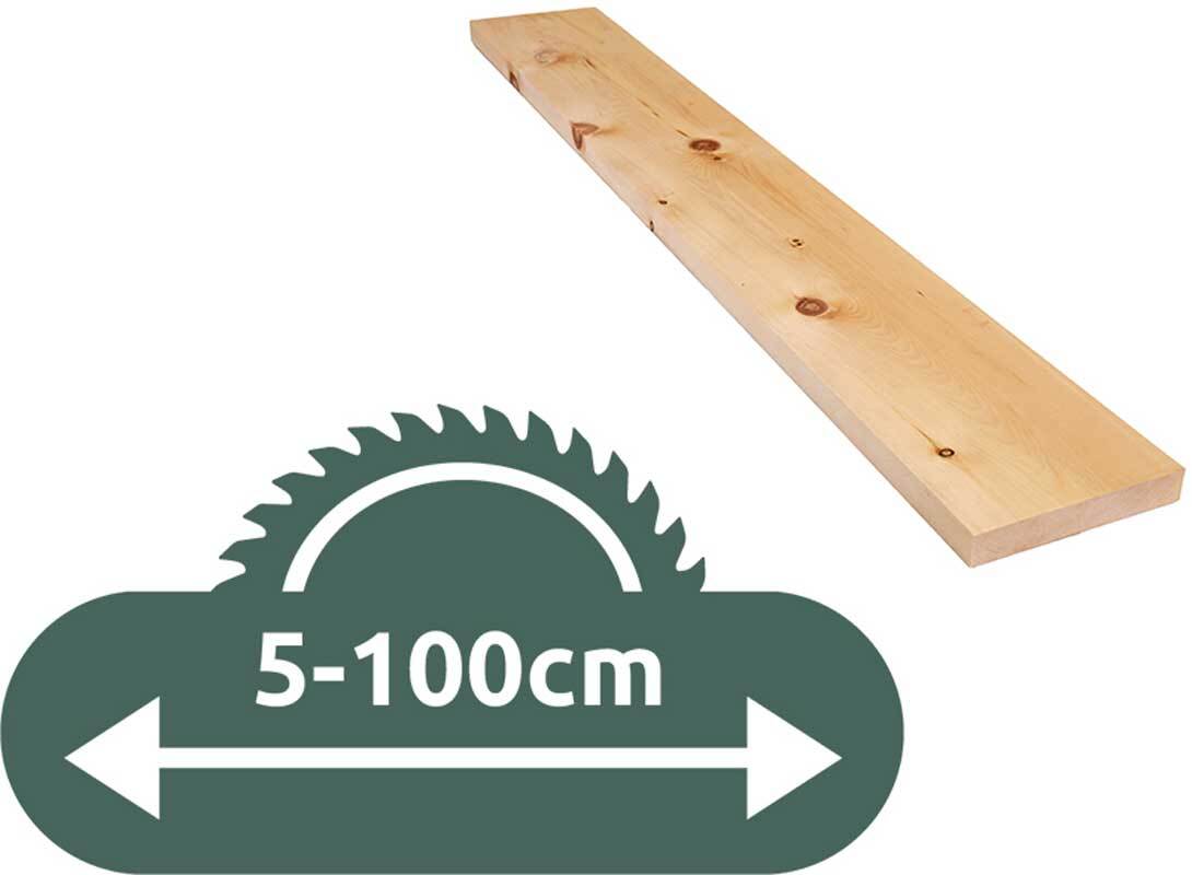 Alpenden plank - zaagservice, 2,4 x 14 cm